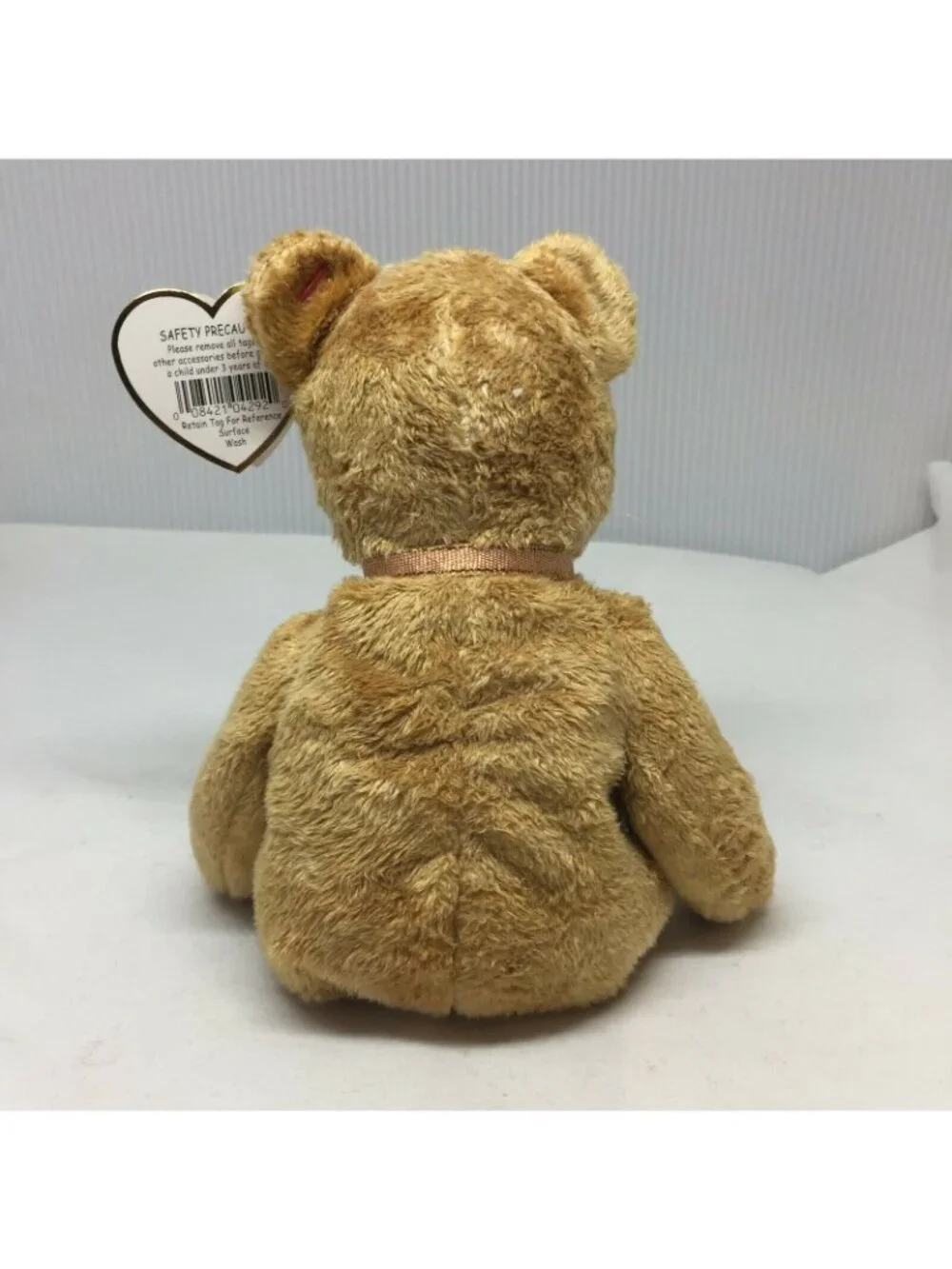 Ty Beanie Baby Cashew Bear Bow Plush Stuffed Animal Retired W Tag April 22 2000